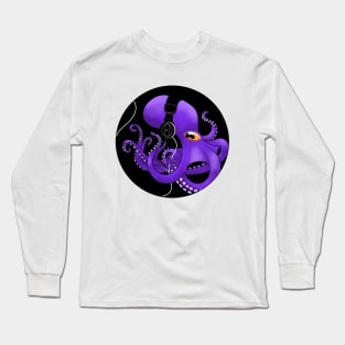 Purple Octopus Long Sleeve T-Shirt